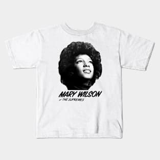 Mary Wilson Supremes - Oil Paint Style Kids T-Shirt